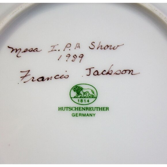 Hutschenreuther Lot of 2 Mini Plates SW Pottery Design Mesa IPA Show 1989 3.75" - Picture 3 of 8